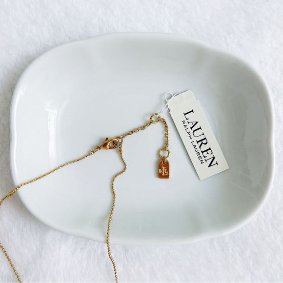 NEW Ralph Lauren Red Geo Pendent Necklace - Picture 5 of 7